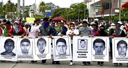 marcha de protesta por los estudiantes desaparecidos Investigan posible participación del Ejército en caso Iguala
